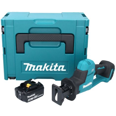 Makita DJR 189 M1J Scie recipro sans fil 18 V Brushless + 1x batterie 4,0 Ah + Makpac - sans chargeur