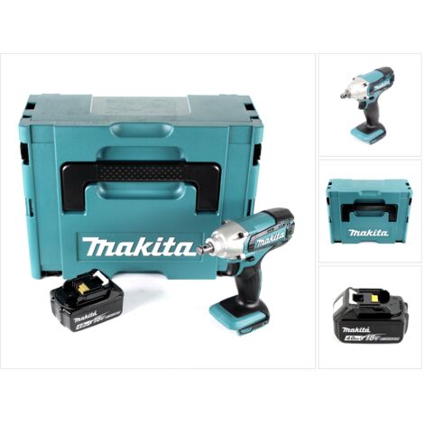 Makita DTW 190 M1J 18V Li-Ion Boulonneuse à chocs sans fil + Boîtier Makpac + 1x Batterie BL 1840 B 4,0 Ah avec voyeur LED - sans Chargeur (1/5)