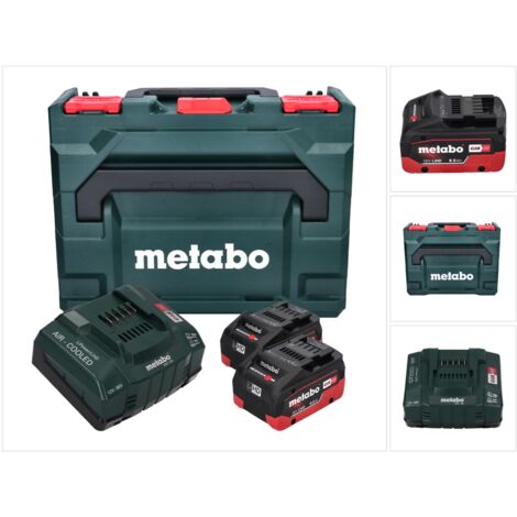 Pack énergie 18V Li-Power  2x4,0 AH  Chargeur ASC 55 Dans Metabox Metabo 685064000 82308334