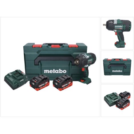 Metabo Visseuse à choc sans fil SSW 18 LTX 1450 BL, 2x 8,10 LiHD et chargeur en metaBOX 145 L (1/5)