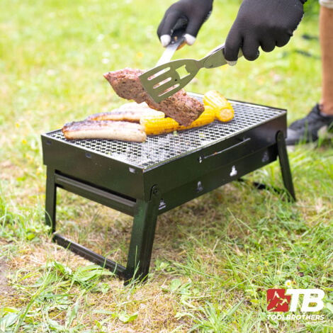 Toolbrothers Outdoor portable grill au charbon de bois pour le camping  montage sans outils 43 x