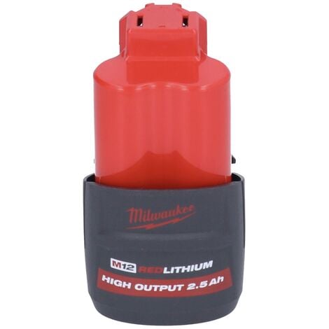 Milwaukee M12 HB2.5 High Output 12 V 2,5 Ah / 2500 mAh Li-Ion Batterie ( 4932480164 )
