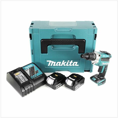 Makita Dfs Rfj V Li Ion Visseuses Bardage Brushless Coffret Makpac X Batteries