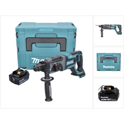 Makita DHR 241 F1J 18 V Li-Ion Perforateur-Burineur sans fil SDS-Plus + Boîtier Makpac + 1x Batterie BL 1830 3,0 Ah - sans Chargeur (1/5)