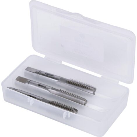 Ks Tools – Jeu de robinets à main HSS M14x2 – 3 pièces – Acier haute performance – Pour taraudage de filetages traversants – Norme DIN 352