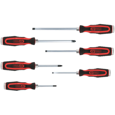 ERGOTORQUEmaxJeu de tournevis 6pcs.Fente+PZ (1/2)
