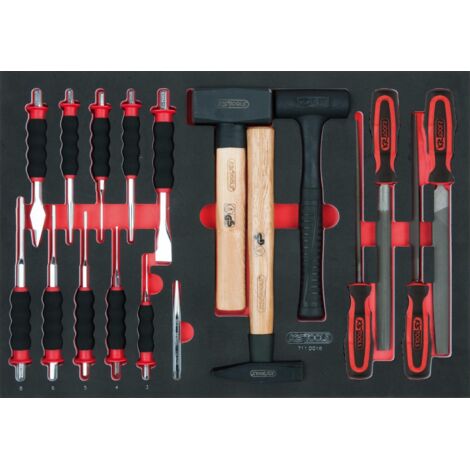 Kstools – Module de servante 18 pcs – Insert en mousse haute résistance – Rangement ordonné – Résistant aux hydrocarbures et produits chimiques