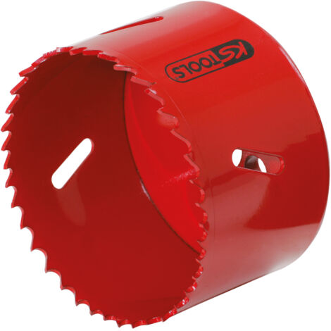 Kstools – Scie cloche HSS 105mm – Coupe précise pour métaux jusqu'à 700 N/mm² – Profondeur de coupe 38mm – Denture à hauteur variable