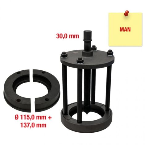 Extracteur de palier de roulement à bille de différentiel pour MAN, 12 pcs (1/4)