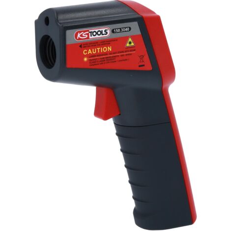 Ks Tools – Thermomètre laser sans contact – Plage de mesure -50°C à +500°C – Précision ± 1,5% – Écran LCD rétroéclairé – Alimentation pile 9V