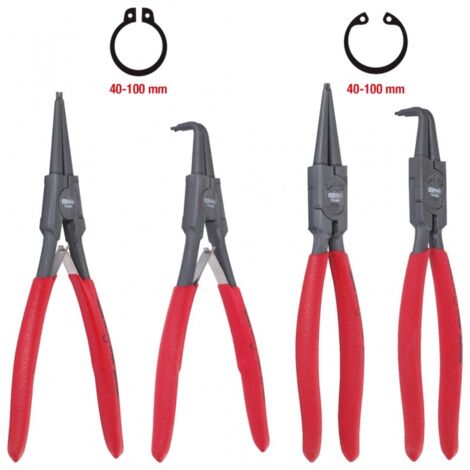 KS TOOLS Jeu de pinces de sécurité, 40-100 mm, 4 pcs ( 119.2060 ) (1/5)