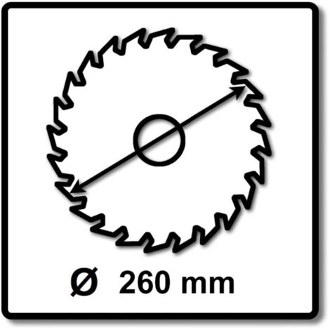 Lame De Scie Circulaire Jardiaffaires – 260x30 Mm, 60 Dents, Pour Bois Et Scies à Onglets
