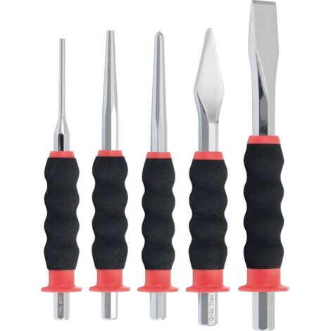 Jeu de burins et chasses, 5 pcs (1/4)
