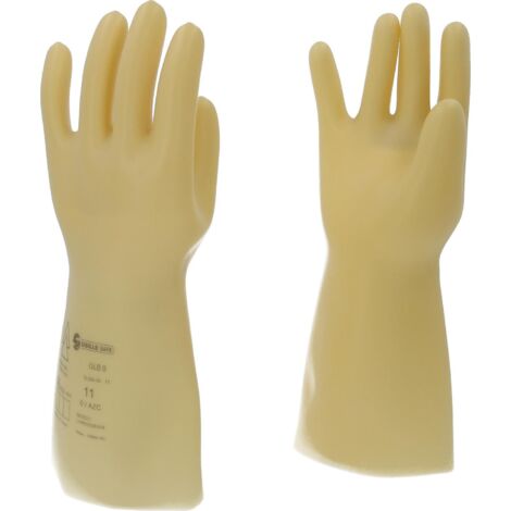 Gant de protection pour électricien à isolation protectrice, taille 11, classe 0, blanc