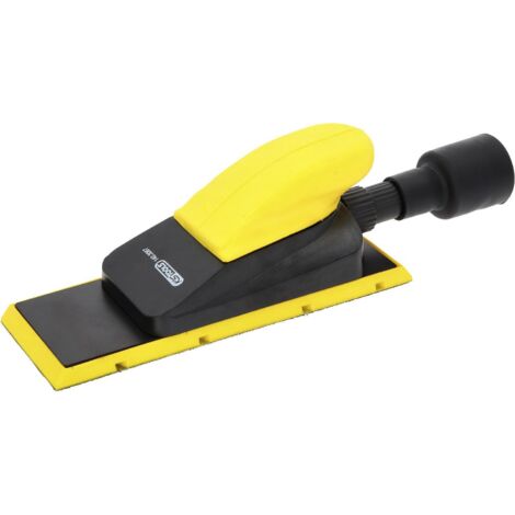 Kstools – Cale à poncer 70x195 mm – Système Velcro pour fixation papier – Poignée Soft-Grip antidérapante – Aspiration poussière intégrée (1/4)