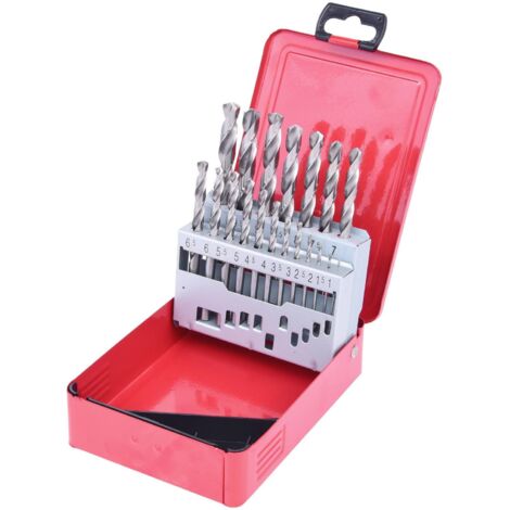 Coffret de 19 forets HSS-G meulés, Ø1,0-10,0 mm - KS Tools