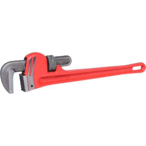Kstools – Clé serre-tubes Stillson 450 mm – Acier forgé – Ouverture 60 mm pour tuyaux jusqu'à 2 pouces – Outil professionnel de plomberie
