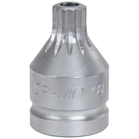 3/4" Douilles à chocs XZN avec perçage, courtes, M16 (1/2)