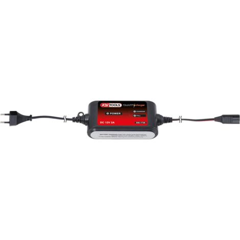 Kstools – Chargeur de batteries 12V 2A – Charge automatique 3 cycles – Protection IP44 – Compatible plomb, gel, AGM, VRLA – Câbles inclus (1/5)