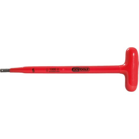 Clé mâle à six pans creux poignée en T avec revêtement isolant, 6x250 mm (1/2)