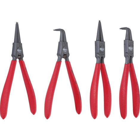 Kstools – Jeu de pinces de sécurité coudées 90° – Acier chrome vanadium extra-fin – Pour circlips intérieurs et extérieurs – Set de 4 pcs (1/2)