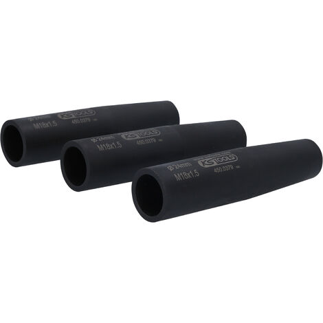 KS TOOLS Jeu de douilles de centrage et de protection d'écrous de roues, M18x1,5, Ø24,0 mm, 3 pcs ( 450.0373 ) (1/2)