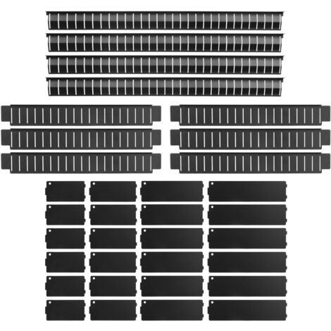 Kstools – Jeu de séparateurs de tiroirs 34 pcs – Système de compartimentation réglable – Compatible ECO, RACING, PERFORMANCEplus – Tôle pour tiroirs 565 x 395 mm