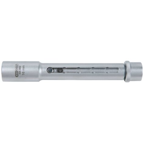 3/8" Douilles télescopique pour bougies, longueur réglable, 14 mm (1/3)