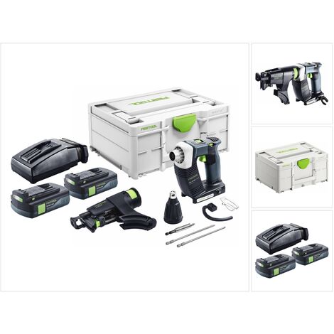 Festool DURADRIVE DWC 18-2500 Basic Visseuse de chantier sans fil 18 V 18 Nm Brushless + 2x batterie 3,0 Ah + chargeur + Systainer (1/5)