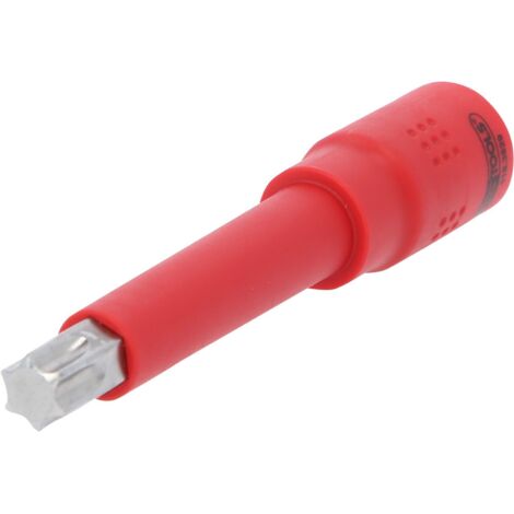 KS TOOLS Douille porte-embout Torx isolée 3/8', T55, 122 mm ( 118.3829 ) (1/3)
