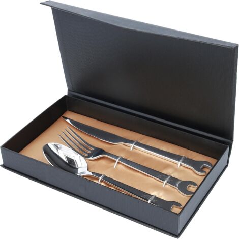 Ks Tools – Ensemble de couverts 11100 3 pièces en acier inoxydable – Compatible lave-vaisselle – Résistant à la corrosion – Couleur argent (1/6)
