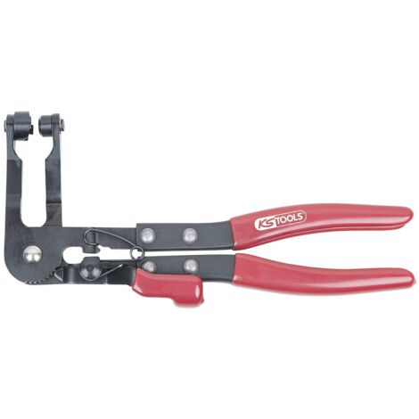 Pince pour colliers de serrage coudée