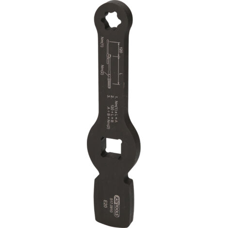 Clé à chocs Torx E 3/4" avec 2 surfaces d'impact, E20 (1/5)