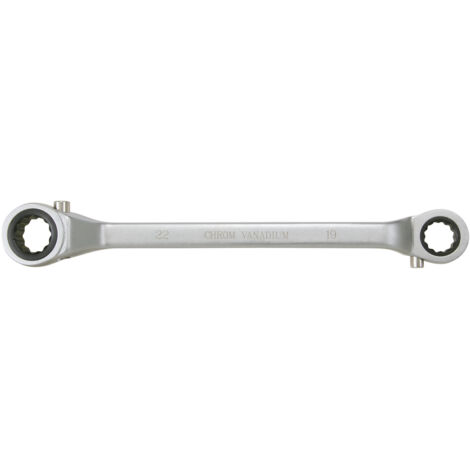 Kstools – Clés polygonales à cliquet coudées 30x32 mm – Système FlankTraction – Mécanisme réversible 24 dents – Accès facile espaces restreints