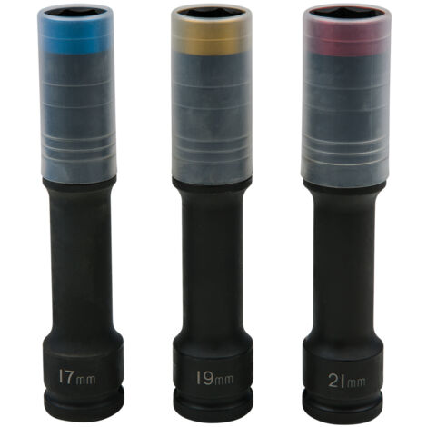 KS Tools - Coffret de douilles à chocs SlimPOWER pour jantes Aluminium, extra-longues - 515.0622 (1/4)