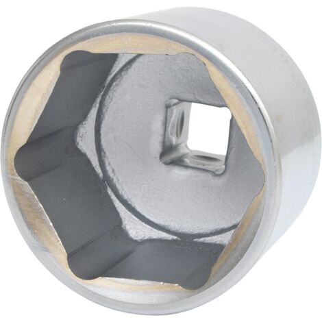 Kstools – Douille 6 pans courte 80mm – Acier chrome vanadium – Système FlankTraction pour meilleure prise – Normes DIN 3120, ISO 1174