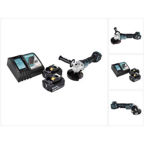 Makita DGA 517 RM Meuleuse d'angle sans fil 18 V 125 mm Brushless + 2x batterie 4,0 Ah + chargeur (1/5)