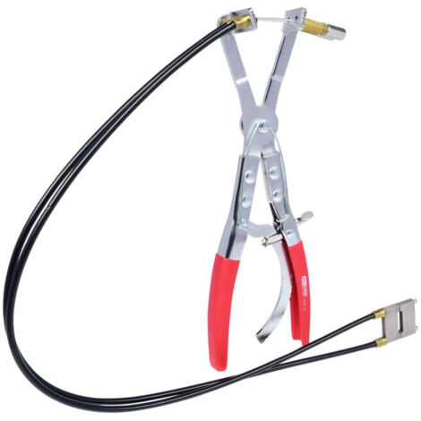 KS TOOLS Pince à collier à crémaillère avec double câble Bowden, 600mm ( 115.1065 )