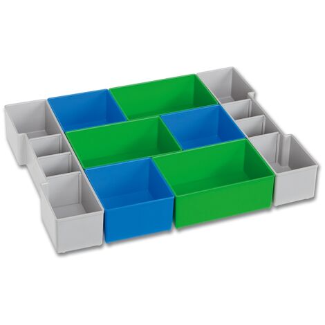 Kit de compartimentage L-BOXX® CD3 LB 102 l378xP313xH65mm bleu / vert / gris Bleu / vert / gris (1/2)