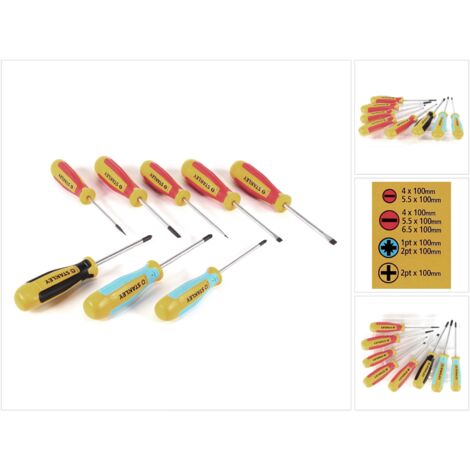 Stanley Magnum Tournevis Set 8 pièces + Boîte de transport ( STA062200 ) (1/5)