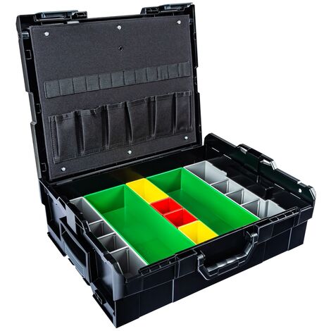 Générique L-BOXX Set De Boîtes à Outils Empilables En ABS, Compatible Avec Système Bosch, Valise De Transport Modulaire Pour Outils Professionnels