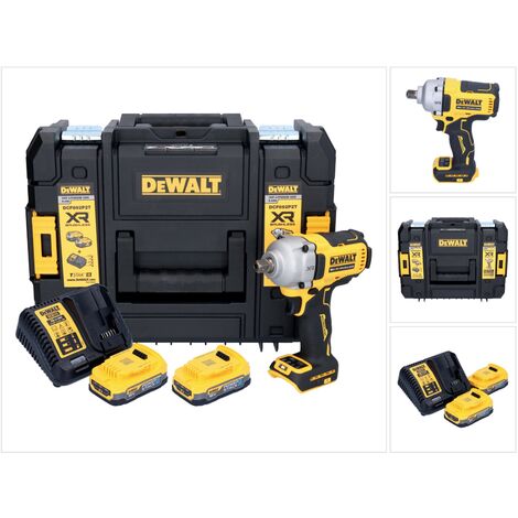 DeWalt DCF 892 E2T Clé à choc 18 V 813 Nm 1/2'' Brushless + 2x batterie 1,7 Ah + chargeur + TSTAK (1/5)