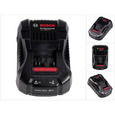 Bosch – Chargeur rapide multivoltage 14,4 à 36V – Courant de charge 8A – Système de refroidissement par air – Compatible batteries lithium-ion - 2607225900
