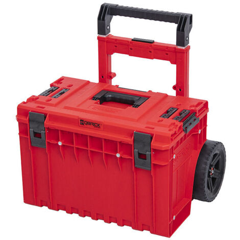 Qbrick – Coffre à outils mobile ultra-résistant 641x485x660 mm – Capacité 52 l – Roues grandes 223 mm – Poignée télescopique aluminium - MM 52 L