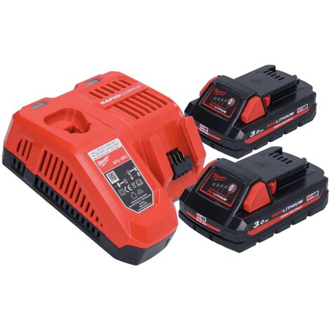 Milwaukee M18 FMTIW2F38-302 clé à chocs sans fil 18 V 745 Nm 3/8'' sans  balais + 2x batterie 3,0 Ah + kit chargeur