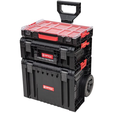 Set de chariots à outils PRO 4 – PRO Cart 2.0, PRO Technician Case 2.0, PRO Organizer 100 – Dimensions 450 x 390 x 690 mm, Capacité 45 L – Qbrick System - MM 45 L