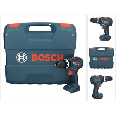 Bosch Professional – Perceuse-visseuse à percussion sans fil 18V – Moteur Brushless – Couple 55Nm pour perçage bois, métal, maçonnerie – Coffret inclus - 18V-55