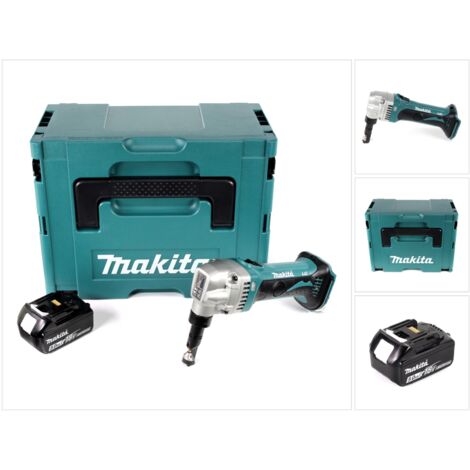 Makita DJN 161 T1J 18 V Grignoteuse sans fil + Coffret Makpac + 1x Batterie BL1850 5,0 Ah - sans Chargeur (1/5)
