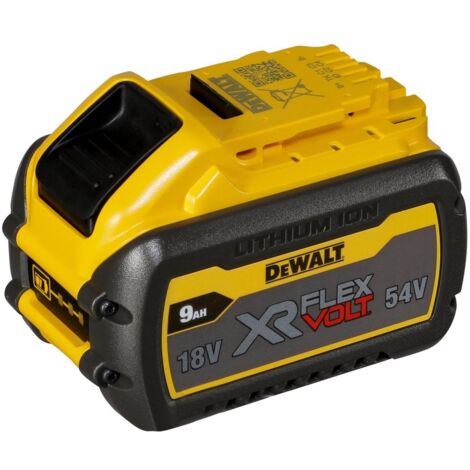 Batterie 9Ah 18V/54V Li-ion – Technologie XR FLEXVOLT – Autonomie prolongée pour outils DeWalt – Compatible 18V XR - DCB547 (1/7)