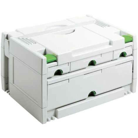Festool SYS 3-SORT/4 SORTAINER Systainer Mallette à outils Organizer ( 491522 ) 395 x 295 x 210 mm 4 tiroirs